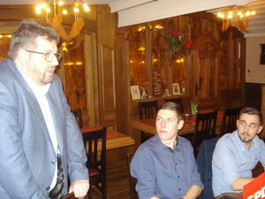 Johannes Foitzik zu Besuch beim Ortsverein